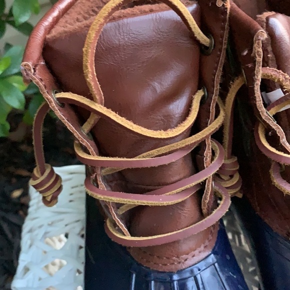 Steve Madden Tillis Weather rain Boots navy brown - Picture 5 of 10